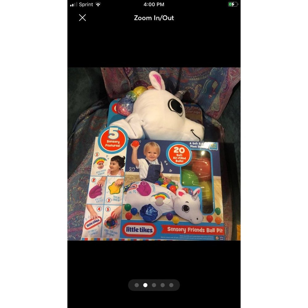 New Little Tykes Unicorn Soft Sensory Friends Ball Pit Sensory Gift